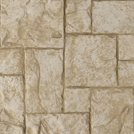 Ekena Millwork 9"W x 8"H Castle Rock Stacked Stone, StoneWall Faux Stone Siding Panel, Sandstone PNUCRSD-MAT-SAMPLE